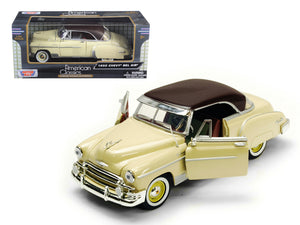 1950 Chevrolet Bel Air Cream 1/24 Diecast Model Car by Motormax — physical