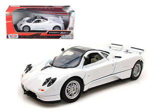 Pagani Zonda C12 White 1/24 Diecast Car Model by Motormax — physical