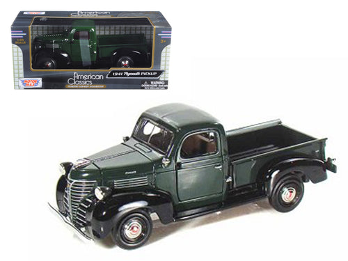 1941 Plymouth Pickup Green 1/24 Diecast Model Car by Motormax — physical