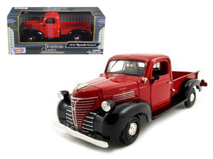 1941 Plymouth Pickup Red 1/24 Diecast Model Car by Motormax — physical