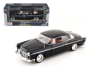 1955 Chrysler C300 Black 1/24 Diecast Model Car by Motormax — physical