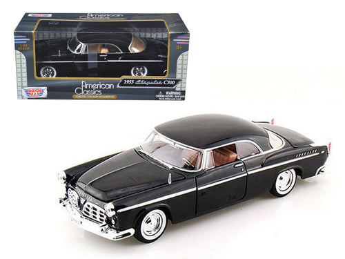 1955 Chrysler C300 Black 1/24 Diecast Model Car by Motormax — physical