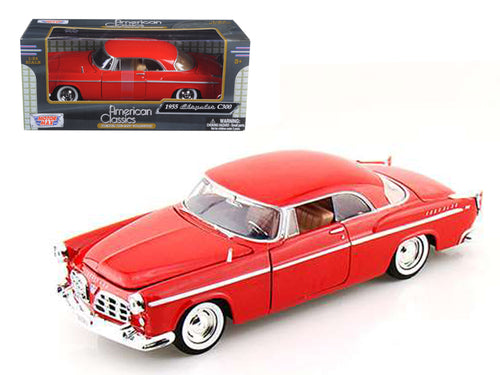 1955 Chrysler C300 Red 1/24 Diecast Model Car by Motormax — physical