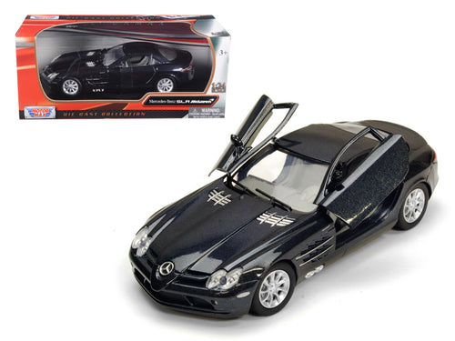 Mercedes Mclaren SLR Metallic Black 1/24 Diecast Model Car by Motormax — physical