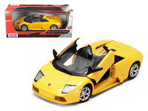 Lamborghini Murcielago Roadster Yellow Metallic 1/24 Diecast Model Car by Motormax — physical