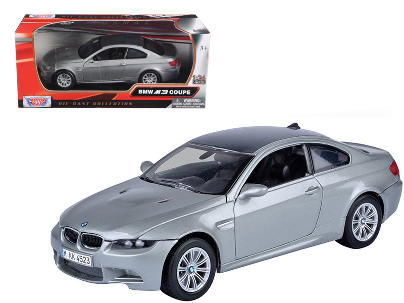 BMW M3 Coupe Gray Metallic 1/24 Diecast Model Car by Motormax — physical