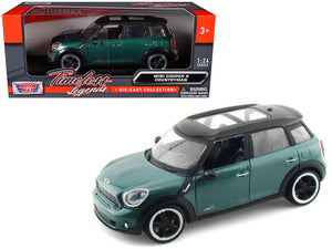 Mini Cooper S Countryman Oxford Green 1/24 Diecast Car Model by Motormax