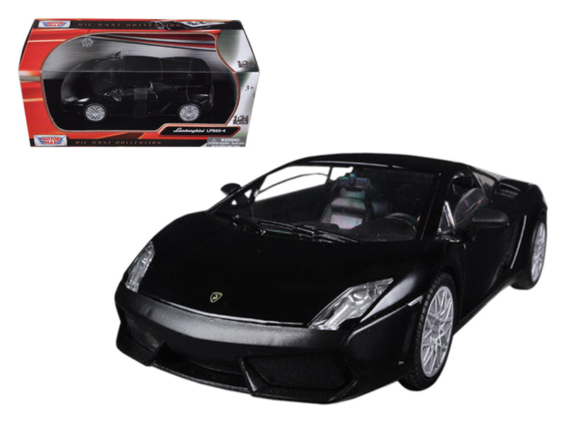 Lamborghini Gallardo LP-560-4 Matt Black 1/24 Diecast Car Model by Motormax — physical