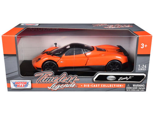 Pagani Zonda F Orange 1/24 Diecast Car Model by Motormax — physical