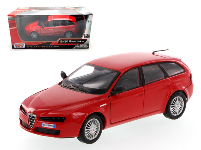 Alfa Romeo 159 SW Red 1/24 Diecast Car Model by Motormax — physical