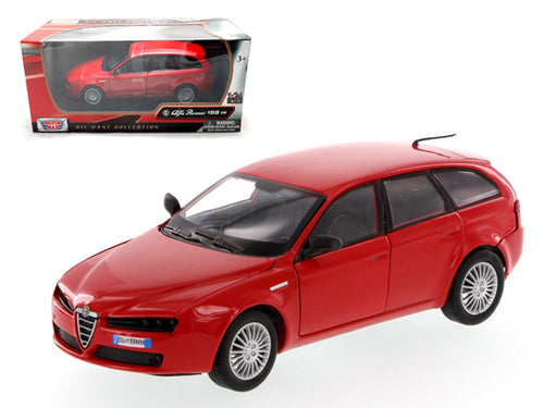 Alfa Romeo 159 SW Red 1/24 Diecast Car Model by Motormax — physical