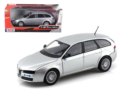 Alfa Romeo 159 SW Silver 1/24 Diecast Car Model by Motormax — physical
