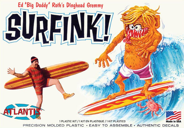Black Forest® Hobby Supply Co Atlantis Models 1306 Ed Big Daddy Roth Dinghead Gremmy Surfink 7" Tall (formerly — Sci-Fi &