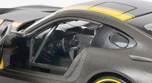 Mercedes AMG GT3 #1 Matt Gray with Yellow Stripes "GT Racing" 1/24 Diecast Model Car by Motormax
