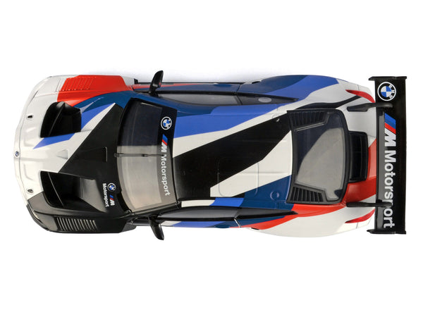 BMW M4 GT3 #1 White with Black Blue and Red Graphics "GT Racing" Series 1/24 Diecast Model Car by Motormax