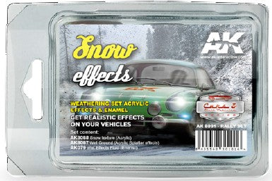 Black Forest® Hobby Supply Co AK Interactive 8091 Cars & Civil Vehicle Series: Snow Effects Weathering Acrylic — Glues,