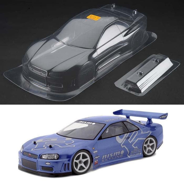 HPI Racing 7427 Nissan Skyline R34 GT-R Clear Body 200mm Sprint 2 / Drift / E10