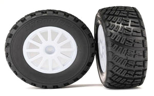 Traxxas TRA7473 BFGoodrich Rally Gravel Pattern S1 Tires, Wheels, White (2)