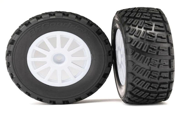Traxxas TRA7473 BFGoodrich Rally Gravel Pattern S1 Tires, Wheels, White (2)