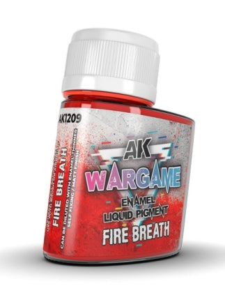 Black Forest® Hobby Supply Co AK Interactive 1209 Wargame: Fire Breath Liquid Pigment Enamel 35ml Bottle — Paints, Tools,