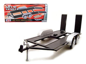 Diecast Tandem Car Trailer Black for 1/24 Scale Models by Motormax — physical