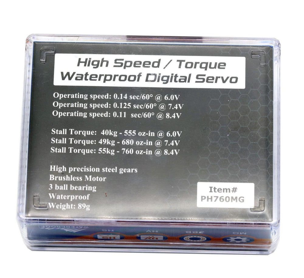 Powerhobby 760MG Monster Troque Waterproof Steel Gear Brushless Servo