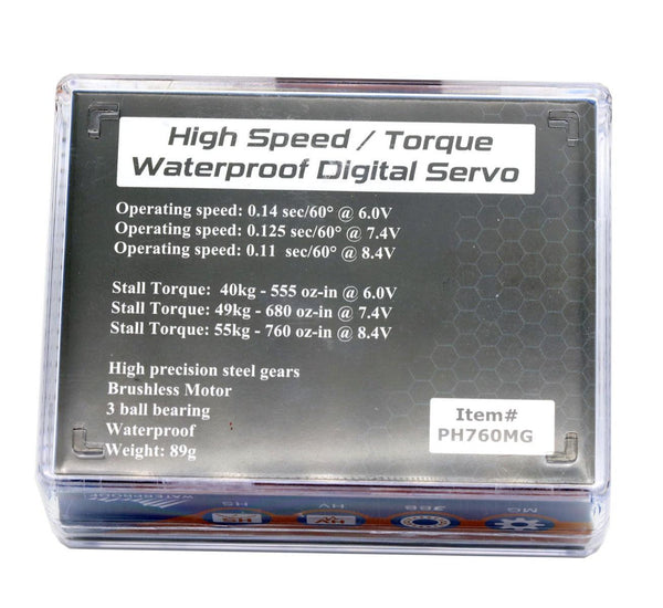 Powerhobby 760MG Monster Troque Waterproof Steel Gear Brushless Servo