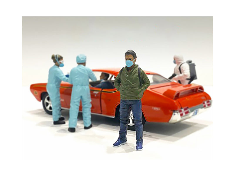 Hazmat Crew Figurine V for 1/18 Scale Models by American Diorama — Scale Model Accessories