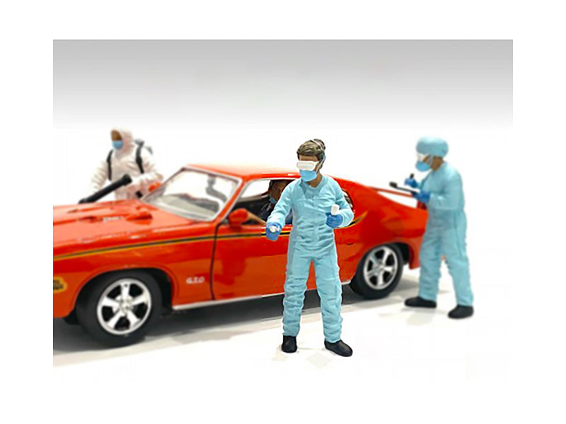 Hazmat Crew Figurine II for 1/24 Scale Models by American Diorama — Scale Model Accessories