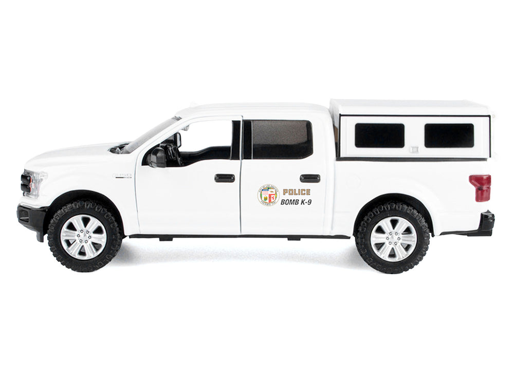 2019 Ford F-150 Lariat Crew Cab Pickup Truck "Los Angeles Police Department Bomb Squad" White "Law Enforcement and Public Service" Series 1/27 Diecast Model Car by Motormax