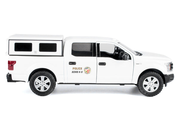 2019 Ford F-150 Lariat Crew Cab Pickup Truck "Los Angeles Police Department Bomb Squad" White "Law Enforcement and Public Service" Series 1/27 Diecast Model Car by Motormax