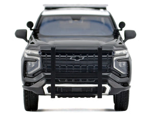 2025 Chevrolet Tahoe Police Pursuit Vehicle "California Highway Patrol" Black and White "Law Enforcement and Public Service" Series 1/24 Diecast Model Car by Motormax