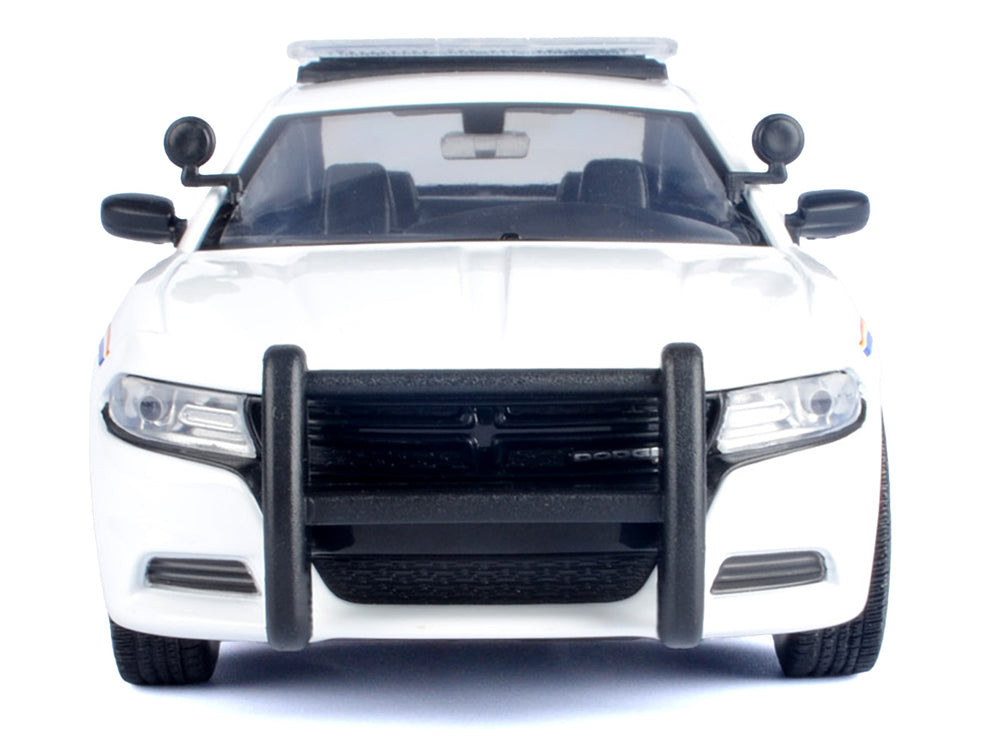 2023 Dodge Charger Pursuit Police Car "RCMP (Royal Canadian Mounted Police)" White "Law Enforcement and Public Service" Series 1/24 Diecast Model Car by Motormax