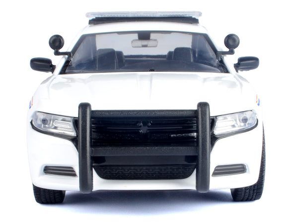 2023 Dodge Charger Pursuit Police Car "RCMP (Royal Canadian Mounted Police)" White "Law Enforcement and Public Service" Series 1/24 Diecast Model Car by Motormax