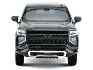 2025 Chevrolet Tahoe PPV Black and White "Custom Builder's Kit - Law Enforcement and Public Service" Series 1/24 Diecast Model Car by Motormax