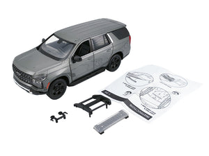 2025 Chevrolet Tahoe PPV Dark Gray Metallic "Custom Builder's Kit - Law Enforcement and Public Service" 1/24 Diecast Model Car by Motormax