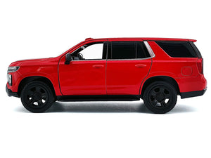 2025 Chevrolet Tahoe PPV Red "Custom Builder's Kit - Law Enforcement and Public Service" Series 1/24 Diecast Model Car by Motormax