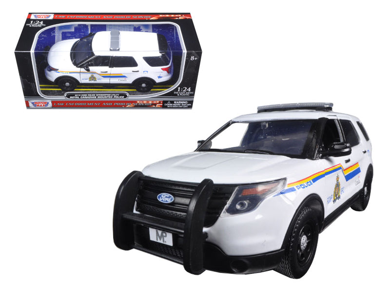 2015 Ford Police Interceptor Utility with Light Bar "RCMP Royal Canadian Mounted Police" White 1/24 Diecast Model Car by