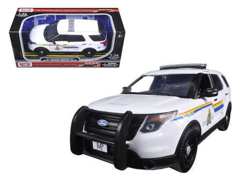 2015 Ford Police Interceptor Utility with Light Bar "RCMP Royal Canadian Mounted Police" White 1/24 Diecast Model Car by