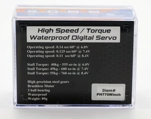 Powerhobby 770 Winch Waterproof Brushless Rock Crawler Servo