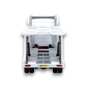 Flame Scania Car Carrier Transport Truck Red White 1:64 - Limited to 299 Pcs