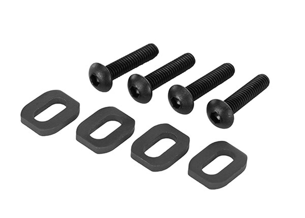 PowerHobby Traxxas 7759-BLK Black Steel Motor Mount Washers (4) X-Maxx