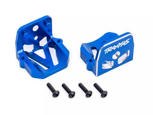 Traxxas 7760-BLUE - Motor Mount Aluminum Blue Front & Rear For XRT / X-Maxx - Echo Six Hobbies