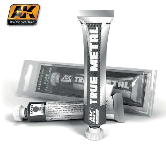 Black Forest® Hobby Supply Co AK Interactive 456 True Metal: Dark Aluminum Wax Paint 20ml Tube — Glues, Paints, Tools > AK