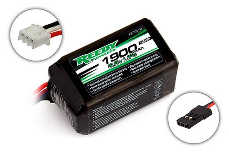 Associated 27316 Reedy LiFe Pro RX 1900mAh 6.6V Flat Receiver Battery Pack