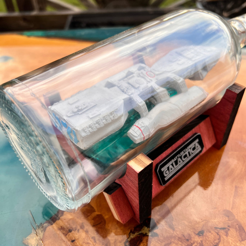 Battlestar Galactica 1978 Starship in a Bottle