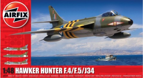 Black Forest® Hobby Supply Co Airfix 9189 1/48 Hawker Hunter F4/F5/J34 Aircraft — Military Aircraft Kits > Airfix