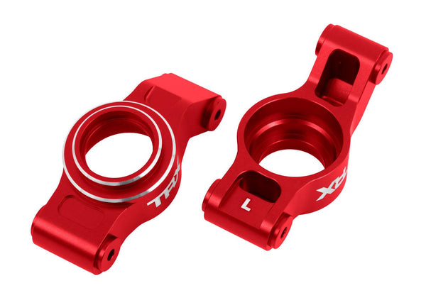 Traxxas 7852-RED X-Series Red Aluminum Rear Stub Axle Carriers X-Maxx XRT