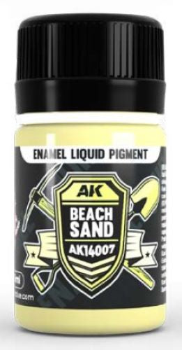Black Forest® Hobby Supply Co AK Interactive 14007 Beach Sand Liquid Pigment Enamel 35ml Bottle — Paints, Tools, Supplies >