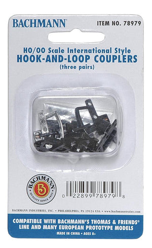 Bachmann 78979 HO Thomas Hook & Loop Couplers (6)